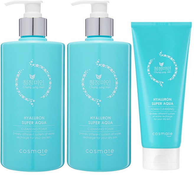 청정미인 히아루론 폼클렌징 500ml 2개+200ml 히알루론산 대용량 클렌징폼, 3개