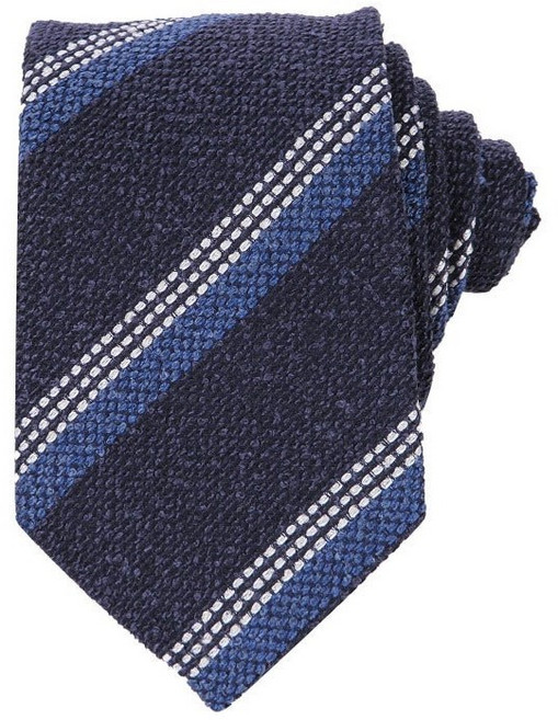 TNGT 네이비 사선스트라이 넥타이 E155NV