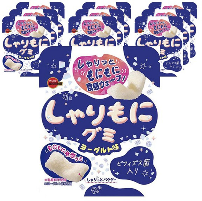 Bourbon 부르봉 샤리먼 요거트 구미 57g 10팩, 10개