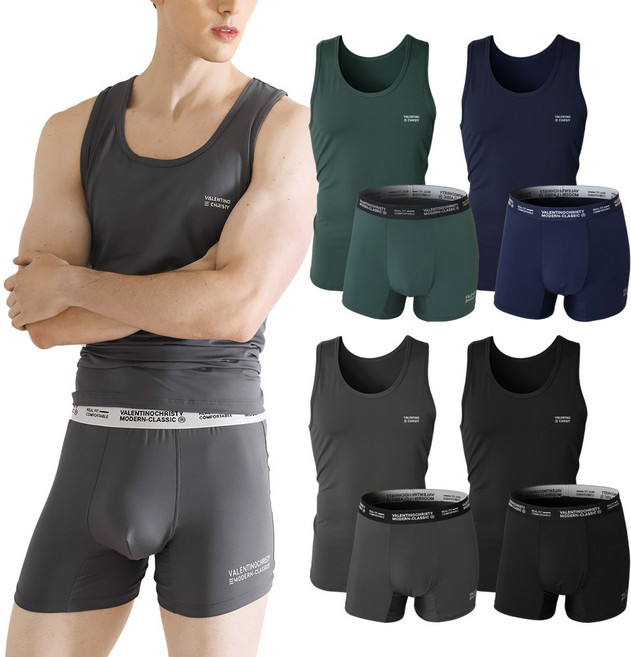 발렌티노크리스티 하이게이지 런닝 드로즈 팬티 상하 10매세트