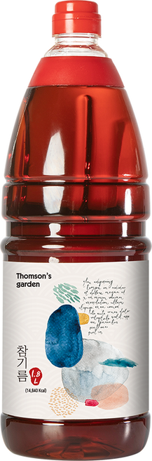 톰슨가든 고소한 참기름 업소용 대용량 식당용, 1개, 1.8L