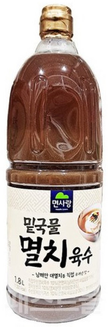 면사랑 밑국물 멸치육수, 1.8L, 1개