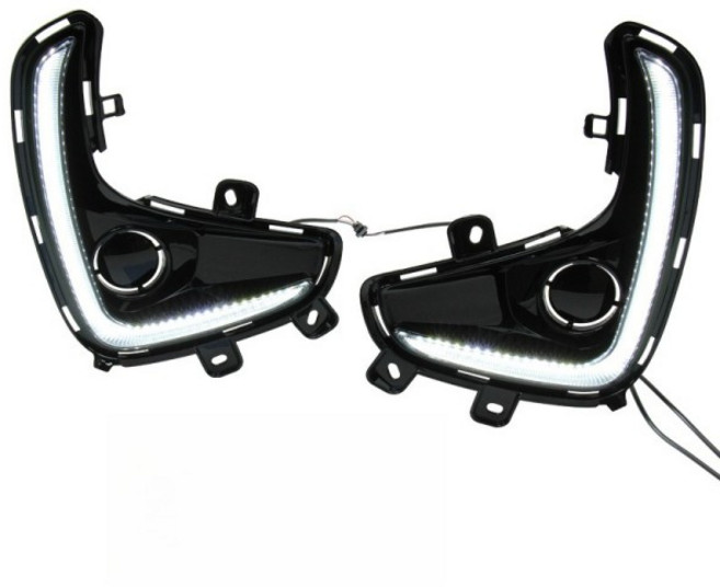 토요타 C-HR IZOA 2017-2020용 노란색 LED DRL 주간 주행등 전방 안개등 램프 포함 차량용 액세서리 13종