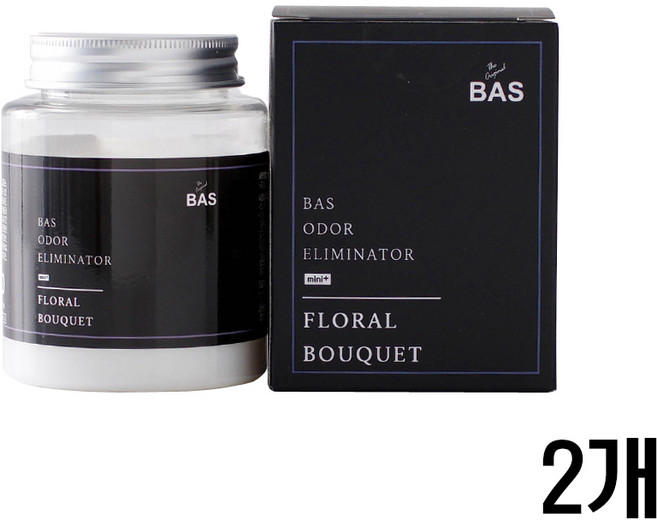 BAS 미니 플러스 차량용탈취제 플로랄부케, 160g, 2개