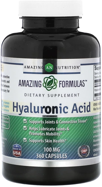 Amazing Nutrition 히알루론산 100mg 캡슐 360정, AmazingNutrition히알루론산100mg캡슐36, 1개 - 쿠팡