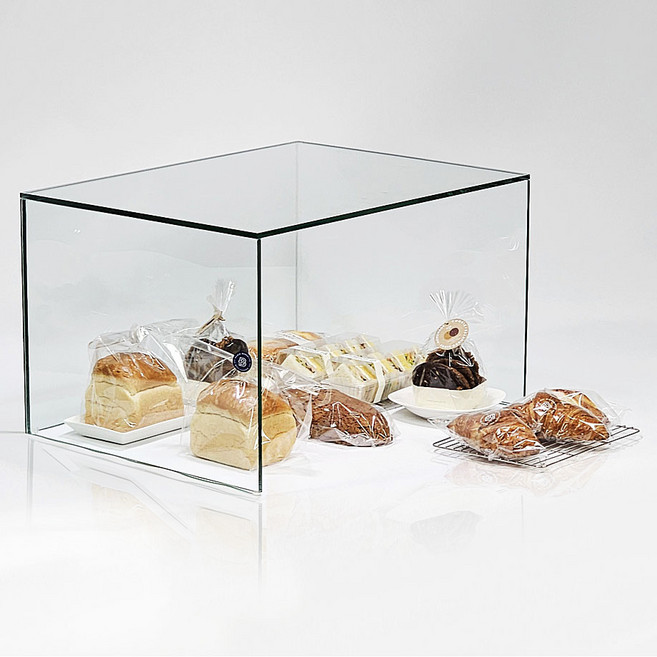 4면 유리쇼케이스 쿠키 베이커리 카페 빵 디저트 쇼케이스 진열장 유리 수납장 900, 90x45x35