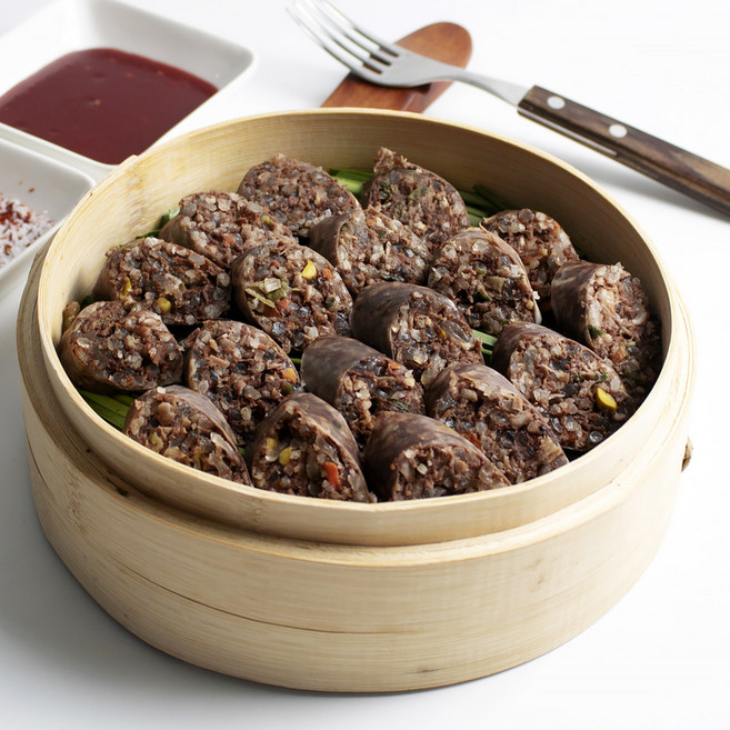 HACCP 추억의 전통시장 남도전통 토종순대 피순대, 2kg, 1개