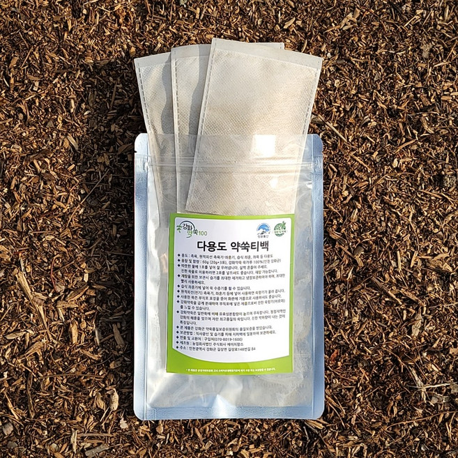 트레이드팩토리 강화 약쑥 천연 티백 국내산 한방 약 쑥 족욕제, 60g, 1개