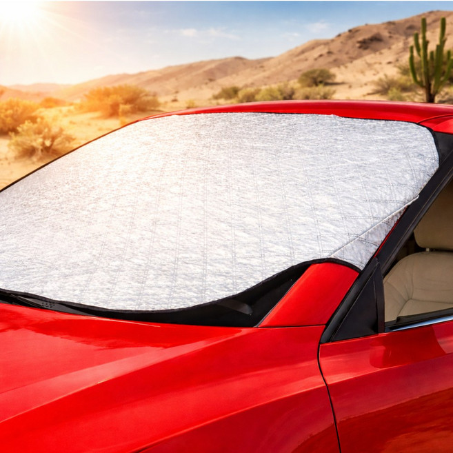 생활더하기 차량용 앞유리 햇빛가리개 눈 성에방지 커버 앞창 가리개 4계절 사용