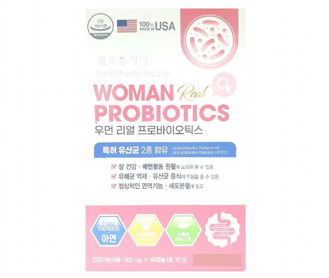 우먼 리얼 프로바이오틱스 아연 여성 유산균 box, 1개, 60정 - 쿠팡