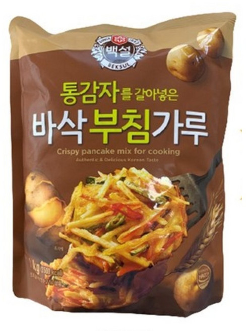 CJ제일제당 통감자를 갈아 넣은 바삭부침가루, 1kg, 2개
