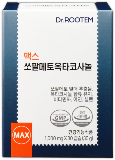 닥터루템 맥스 쏘팔메토 옥타코사놀 30g, 30정, 2개