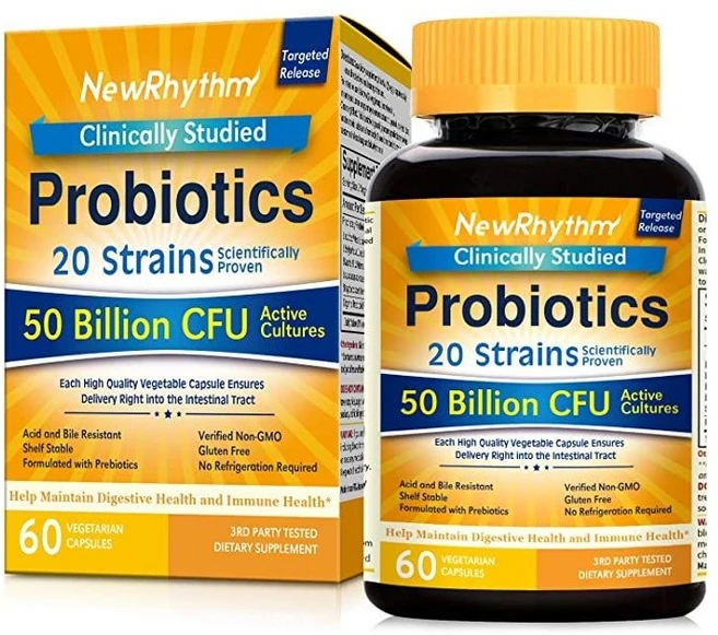 뉴리듬 유산균 20가지종균 500억CFU 60정/ NewRhythm Probiotics 50 Billion CFU 20 Strains 60 caps, 1개, 60정 - 쿠팡