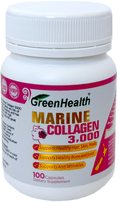 그린헬스 마린 해양 콜라겐 마린콜라겐 3000 100정 2개 (뉴질랜드) Green Health Marine Collagen, 1개