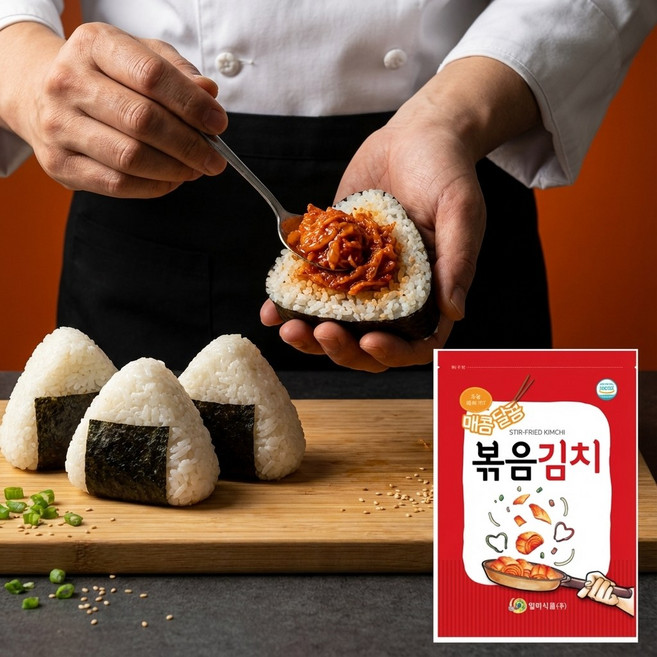 삼각김밥에 딱인 일미 미니볶음김치 500g x 2팩 - 볶음밥용 김치 찌개용, 3개