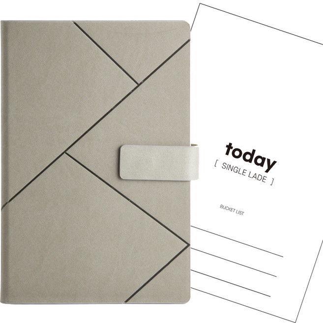 싱글레이드 만년 일기장 업무용 A5 다이어리, 그레이