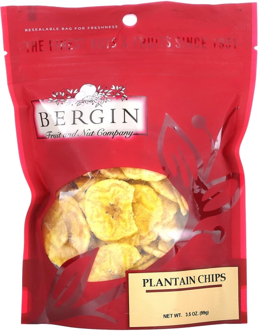 Bergin Fruit and Nut Company 플랜틴 칩 99g(3.5oz) 2팩, 1개 - 쿠팡