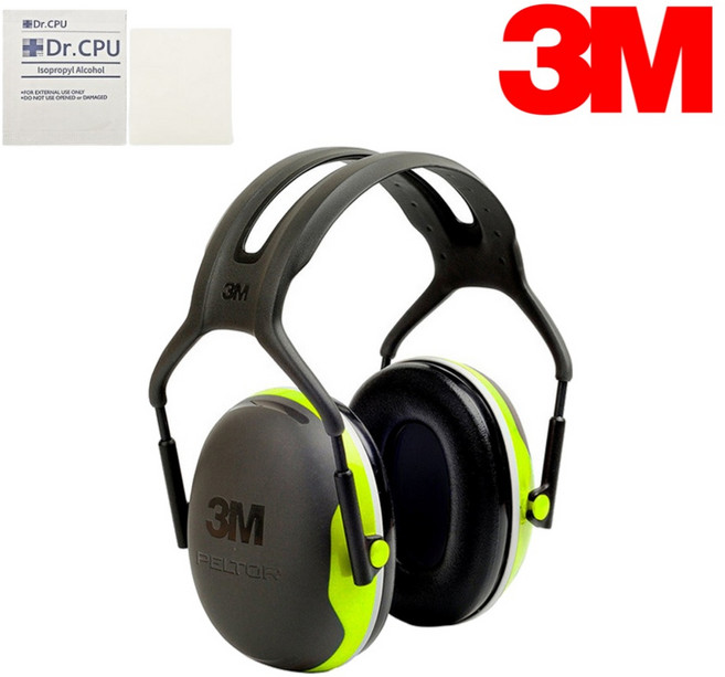 3M 헤드밴드형 귀덮개 X4A귀덮개 1개 소독용 알콜솜 2매, 1세트, 1개입