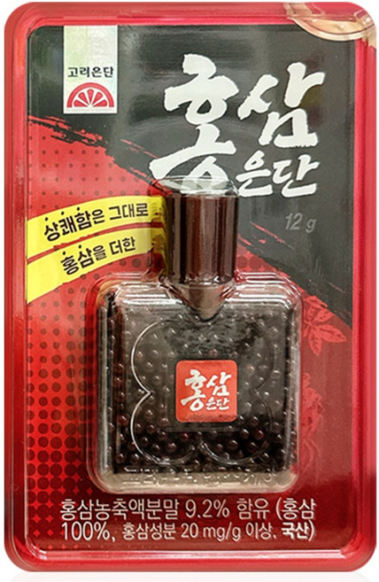 [NEW 고려은단] 홍삼은단12g, 1개, 12g