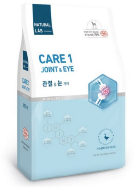 네츄럴랩 케어 강아지 관절 눈물 다이어트 피부 알러지 가수분해 건식 사료, 피부/피모/다이어트/면역/소화/관절/눈, 2kg, 3개