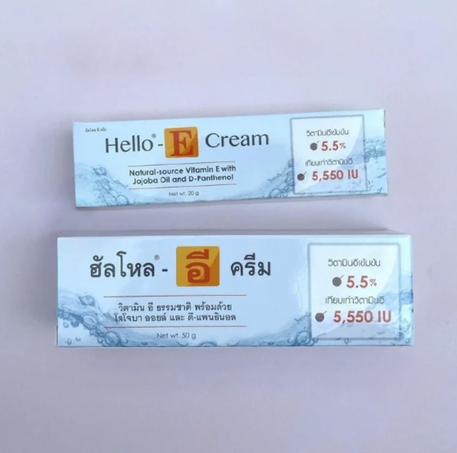 태국 헬로 E 크림 비타민 E 5.5 함유, 3개, 50g - 쿠팡