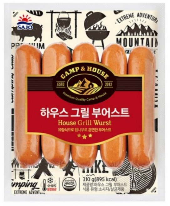 사조대림 하우스앤그릴 부어스트, 10개, 310g