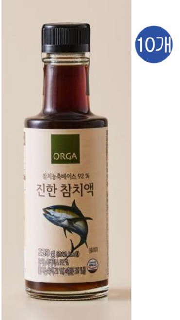 풀무원 진한 프리미엄 참치액, 220g, 10개