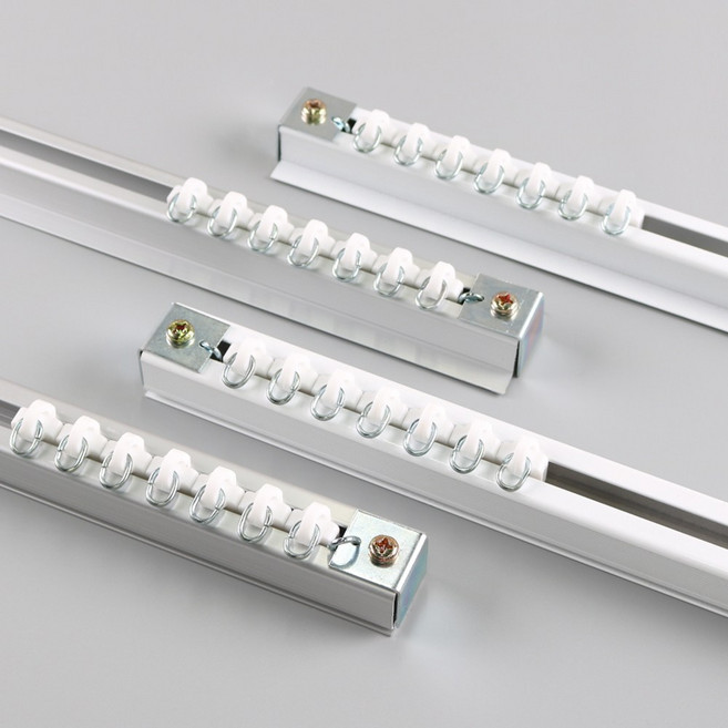 한국레일갤럭시 특수레일 특대형 암막 벨벳 커튼 레일 호텔 강당 무대 공연장 학교 관공서 복층, 특수레일 날개형, 실버, 19자(541~570cm까지 제작가능)