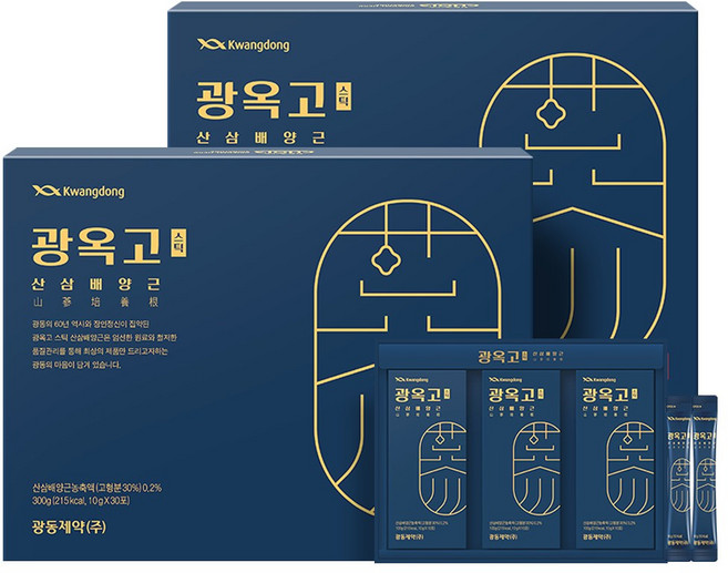 광동제약 광옥고 스틱 산삼배양근 30포+쇼핑백, 2개, 300g