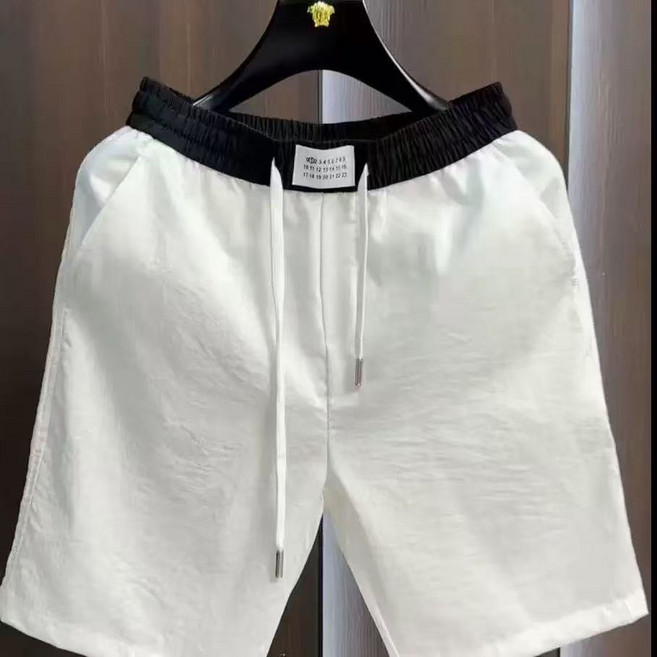 십전십미 여름 솔리드 캐주얼 면마 반바지 트레이닝 슬랙스 5부 팬츠