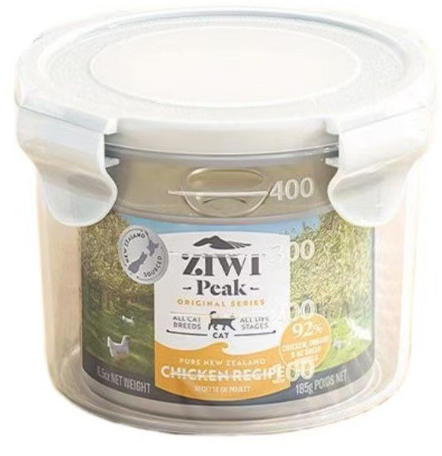 寵物罐頭保鮮盒，防潮密封罐，樂扣保鮮盒, 2個, 保鮮盒+304湯匙, 透明