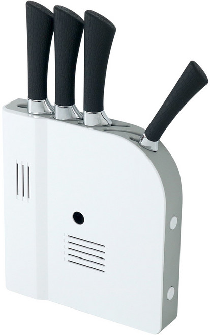 퀸넥스 고급형 칼꽂이, 화이트 + 그레이, 1개