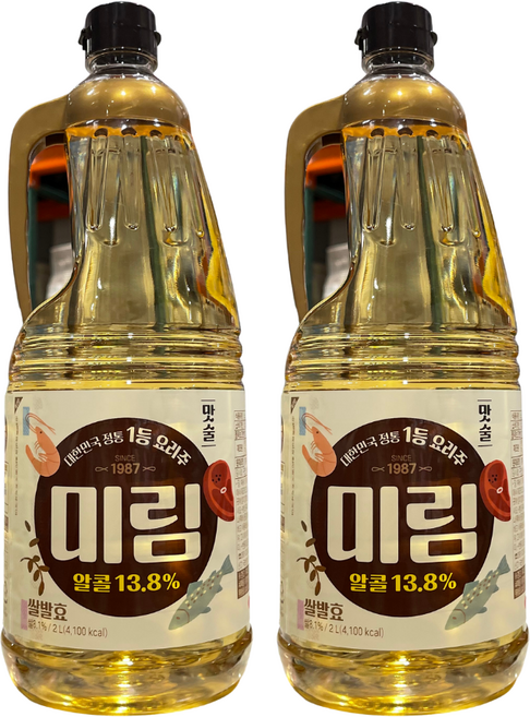 롯데 미림 (요리용 맛술), 2L, 2개