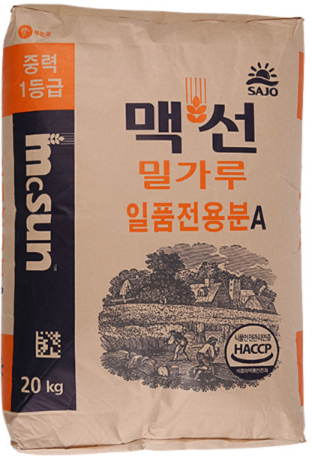사조동아원 맥선 일품전용분A 밀가루20kg 다목적용, 20kg, 5개