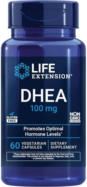 라이프 익스텐션 DHEA 100mg 60캡슐, 60개입 (1팩), 1개 - 쿠팡