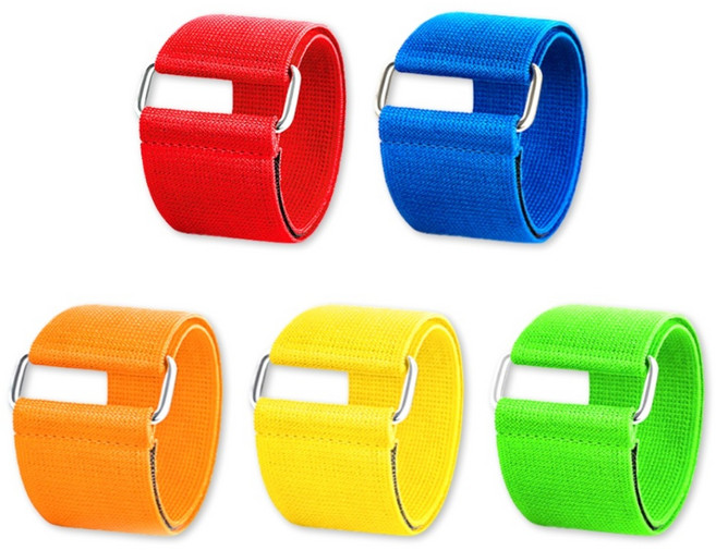 2인3각 달리기 밴드 컬러 5종 세트, 1세트