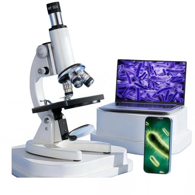 광학현미경 세트 학생용 고배율 현미경 초고화 질현미경 트폰 연결