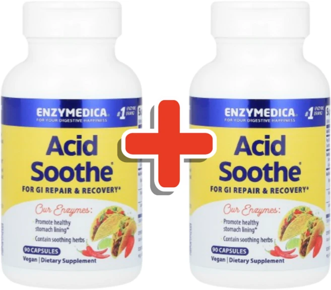 엔자이메디카 Acid Soothe 애시드 수스 수더 90캡슐 2개, 90정 - 쿠팡