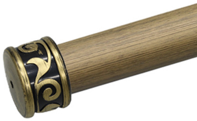 한국레일갤럭시 35mm 원형 커튼봉 커텐봉, 골드