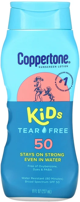 Coppertone 어린이용 눈물 방지 로션 SPF 50 237ml(8fl oz) Coppertone (코퍼톤), Coppertone, 어린이용, 눈물 방지 로션, SP, 1개, 237ml - 쿠팡