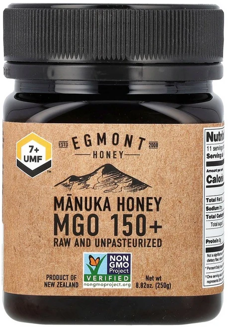 Egmont Honey 마누카 꿀 무가공 및 비피부청결 꿀 UMF 7 MGO 150 250g(8.82온스), 250 g - 쿠팡