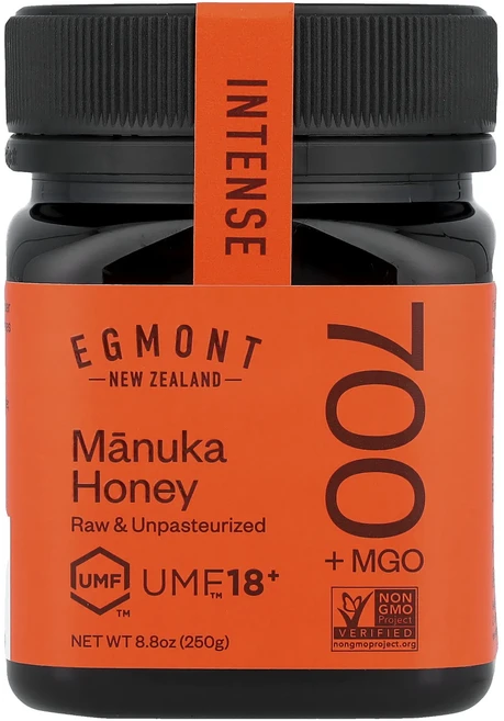 프리미엄상품 Egmont Honey 마누카 꿀 무가공 및 비살균 꿀 UMF™ 18+ MGO 700+ 250g(8.8oz) 끝내주게잘나가는상품, EgmontHoney마누카꿀무가공및비살균꿀UMF18MG - 쿠팡