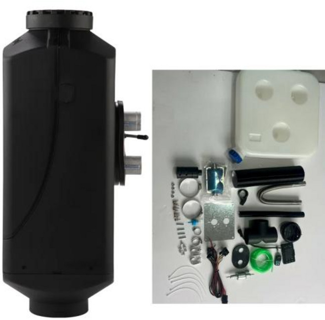 자동차 무시동히터 캠핑용 온풍기 5KW 디젤 주차 히터 12V 24V 저소음 에어 트럭 버스 RV 트레일러 보트 밴 캠핑카 겨울 난방용 풀 키트, [01] 12V24V  5KW