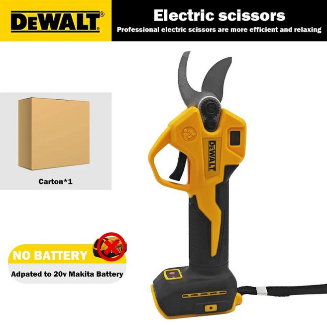 브러시리스 전기 치기 가위 디스플레이가있는 정원 도구 무선 과일 나무, 1개