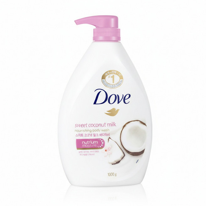 도브 대용량 바디워시 바디클렌져 코코넛 밀크 1L 2개