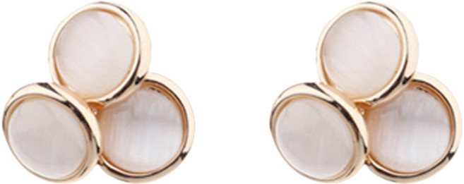 실버925 탄생석 큐빅 오팔 스터드 귀걸이 6종