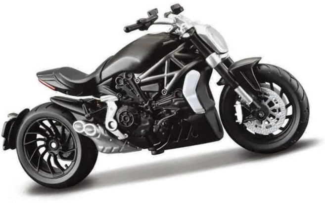 11087084 다이캐스트 모델 미니어처 모형 에 적합한 두카티 X 디아벨 S 시뮬레이션 합금 오토바이 자동차 선물을 모으다 1/18, 블랙