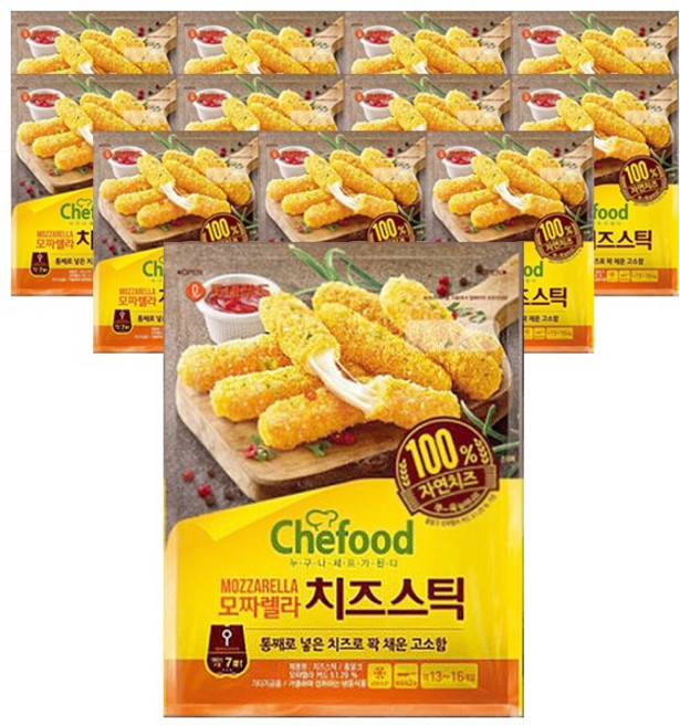 롯데리아 롯데 쉐푸드 모짜렐라 치즈스틱 800g x 2개, 1.6kg, 1개