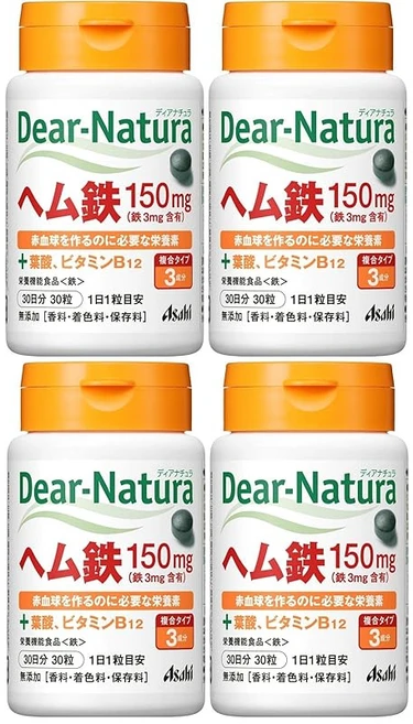 대량 구매 디어내츄라헴철 With 서포트 비타민2종 30알×4개, 30정, 4개 - 쿠팡