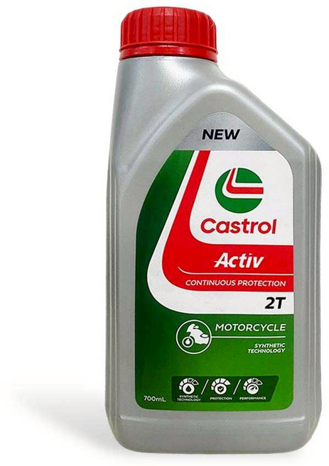 Castrol 嘉實多 Activ 2T 機車用油, 1個, ACTIV 2T 700ml